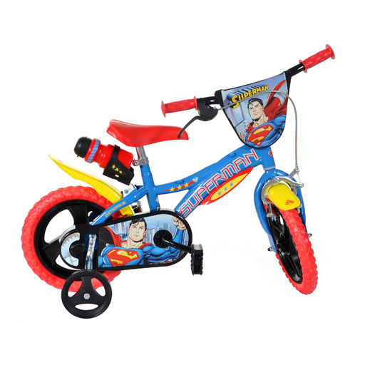 Bicicleta infantil Superman de 30 cm (12 polegadas) para crianças de 3 a 5 anos.
