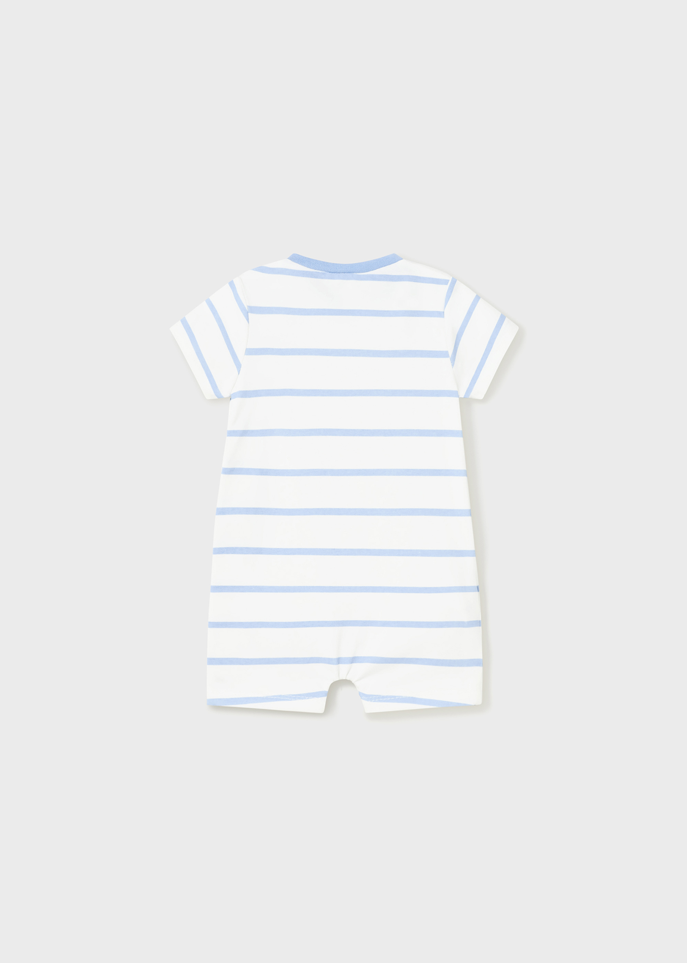 Conjunto de 2 pijamas curtos de algodão sustentável para recém-nascidos.