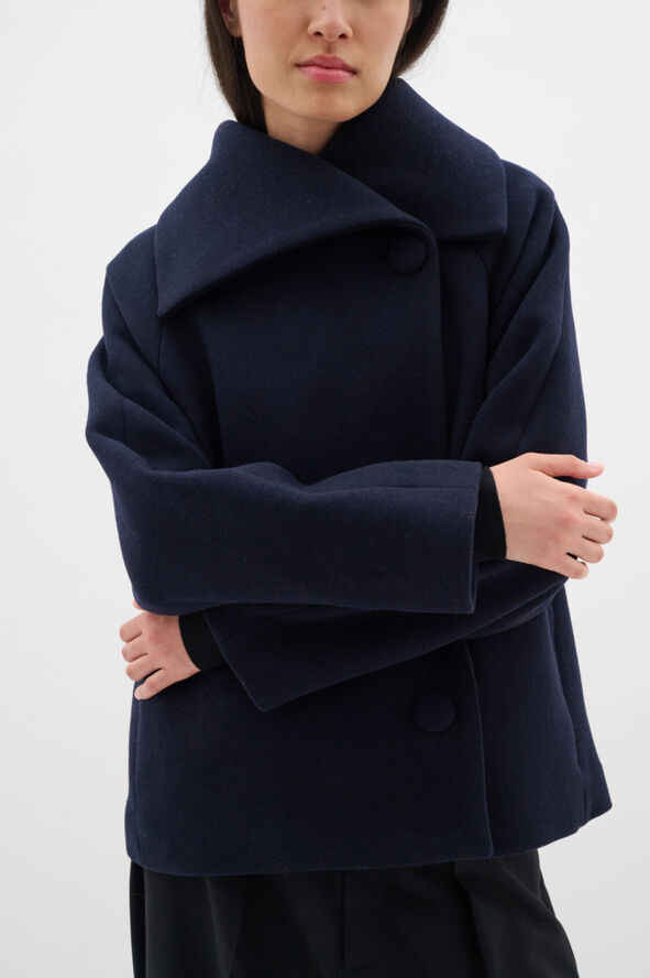InWear PerryIW Short Coat Marine blue