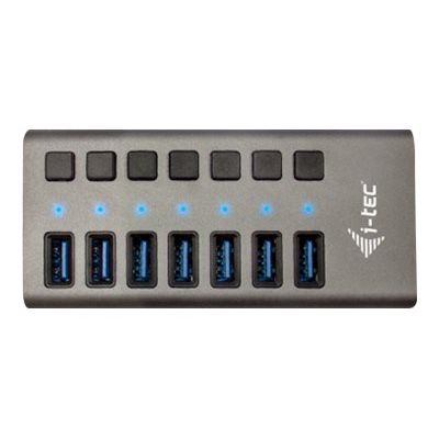 i-Tec USB 3.0 Charging HUB - Hub - 7 x SuperSpeed USB 3.0 - de bureau