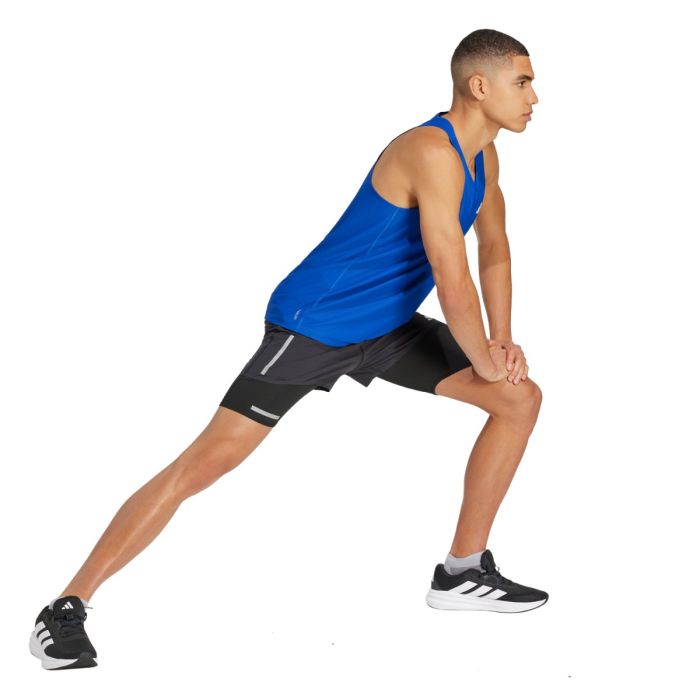 adidas Herre Singletter Own The Run Tank Blå