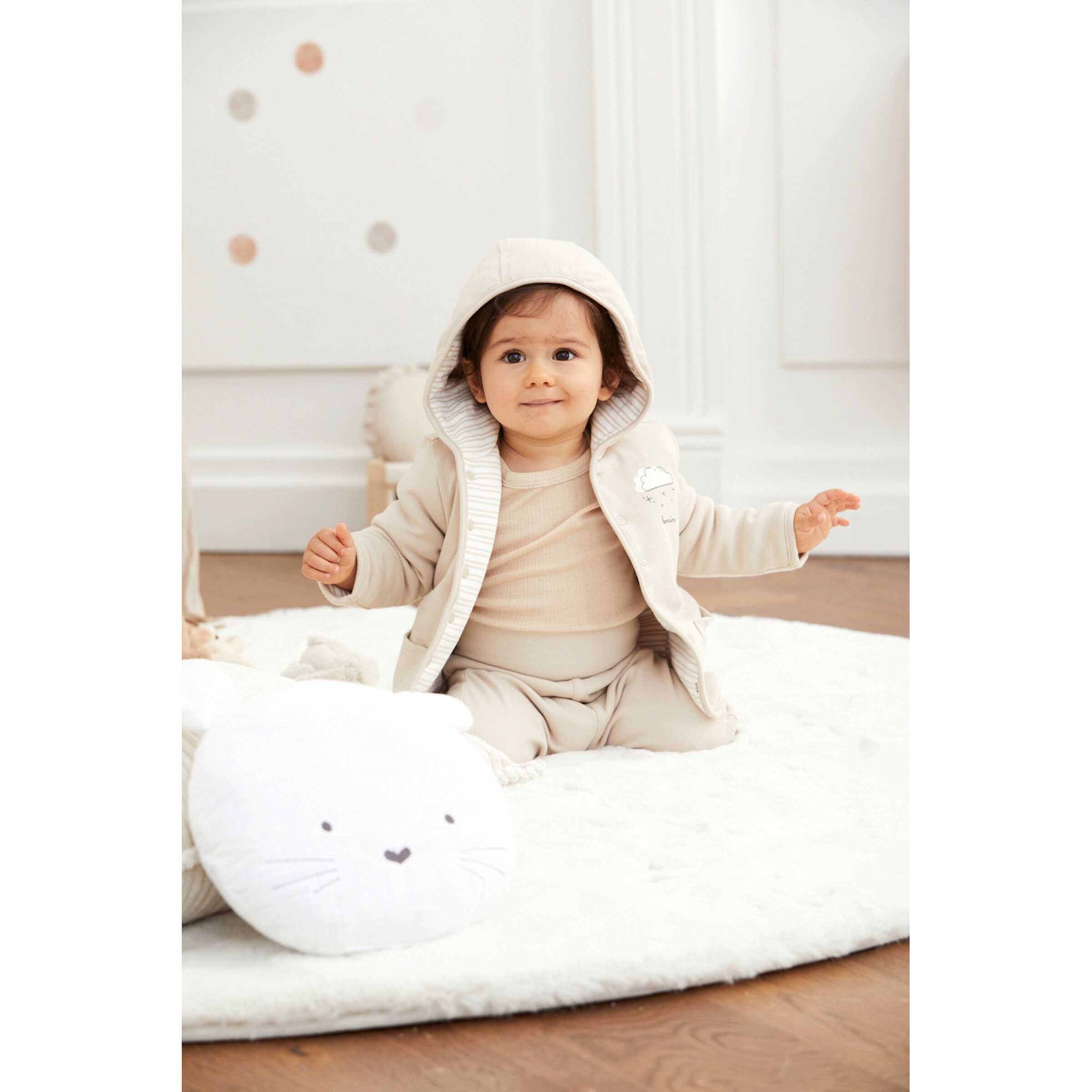 Bornino - Lieblinge Wendejacke Wolke beige/weiß