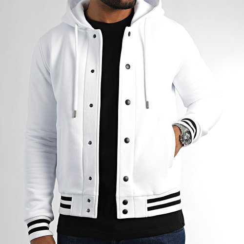 Veste Teddy A Capuche 2537 Blanc