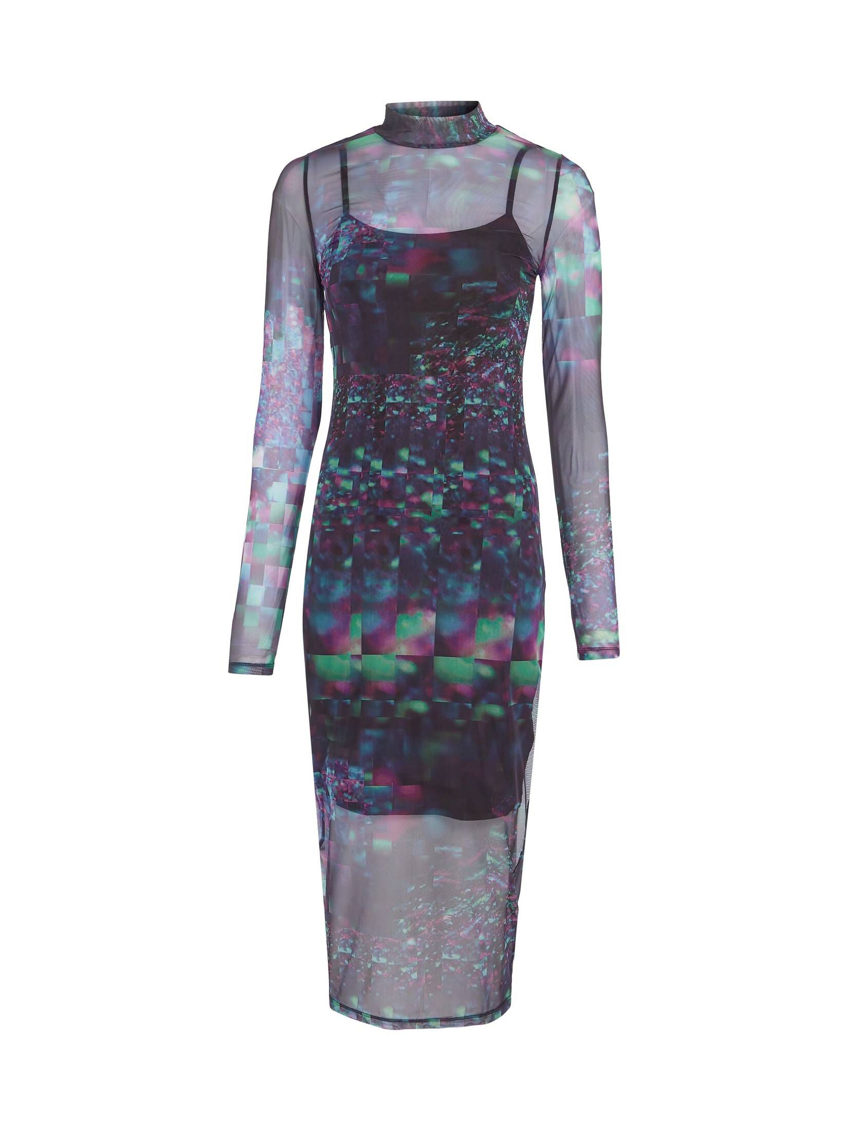 CALVIN KLEIN JEANS| Damen Kleid aus Mesh