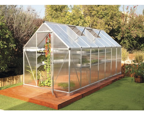 Palram Kas – Canopia Mythos 6x14 Dubbelwandige Polycarbonaat Panelen 4 mm 185 x 426 cm Aluminium