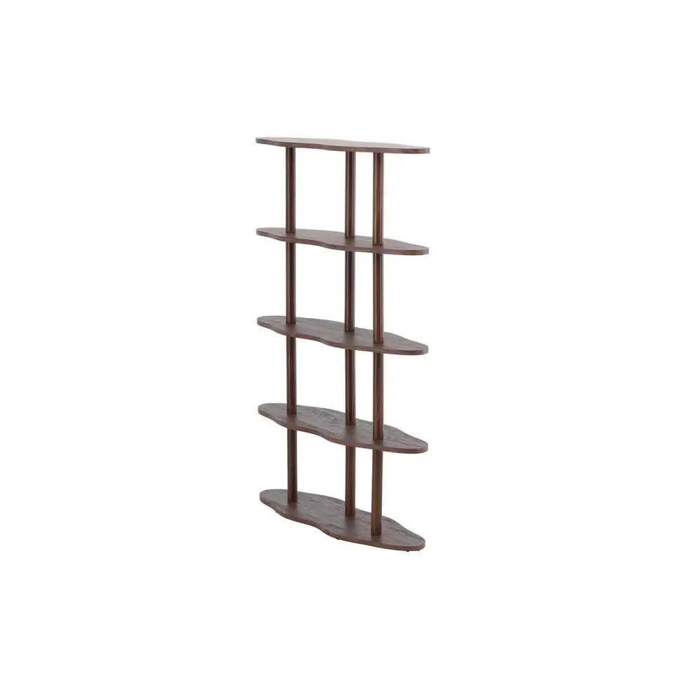 Wandkast Donkerbruin - 105x30x140cm - Moln