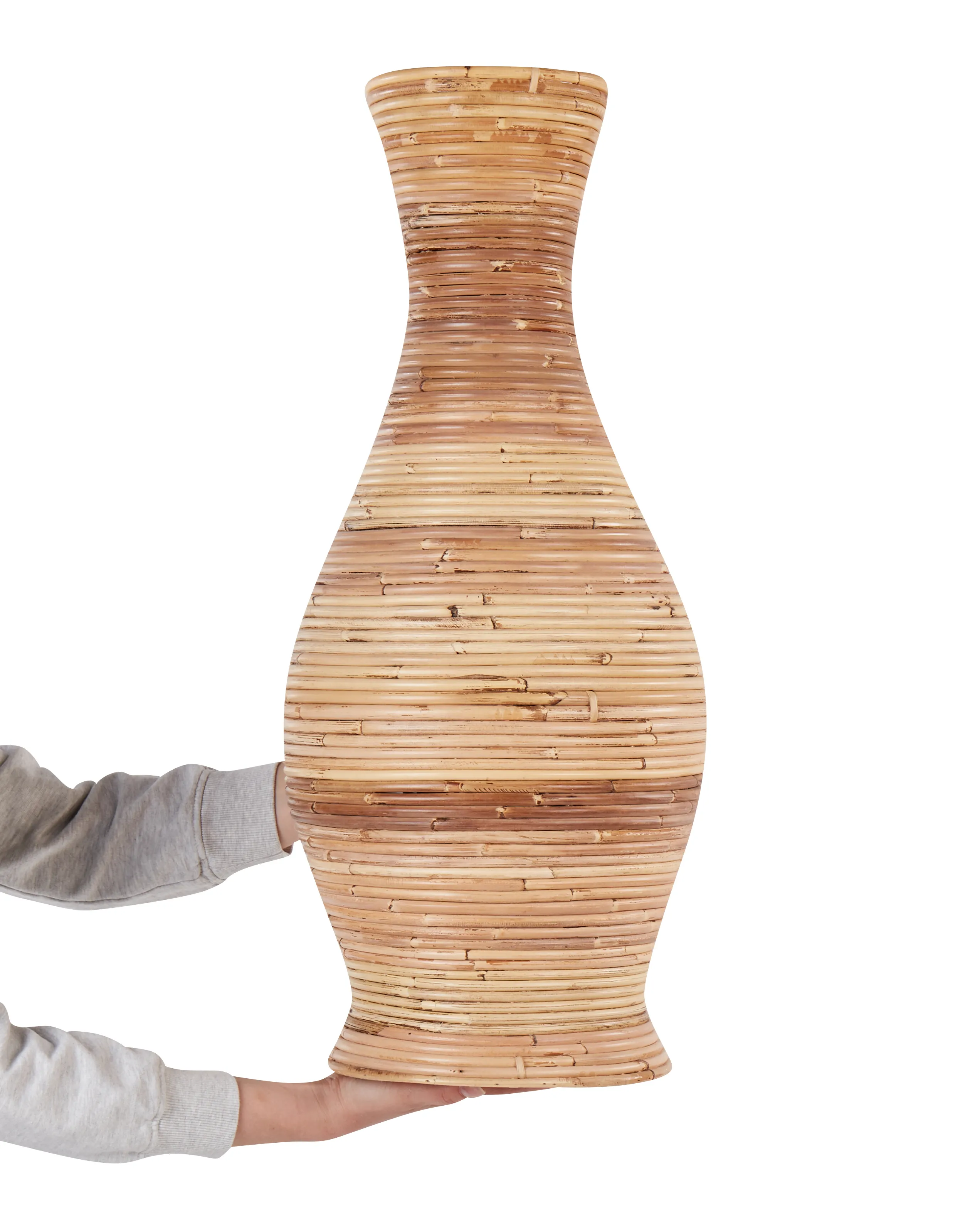 Decoratieve vaas TRINISA Rotan 70 cm Natuurlijk