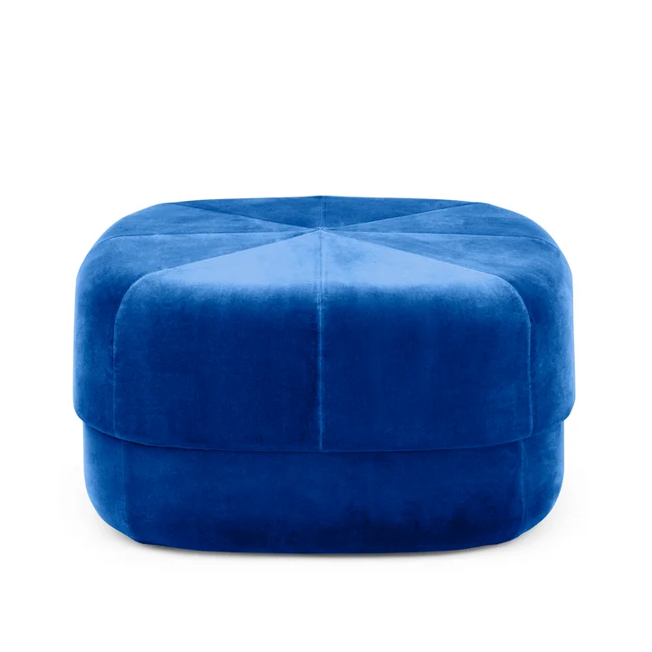 Normann Copenhagen - Circus Pouf gross, electric blau Velour