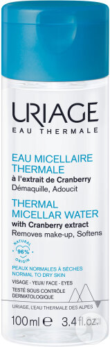 Uriage Eau Thermale Eau Micellaire Thermale Peaux Normales À Sèches Flacon 100ml