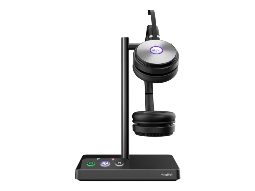 Yealink WH62 Dual - Til Microsoft Teams - headset - på øret - DECT - trådløs - Certified for Microsoft Teams