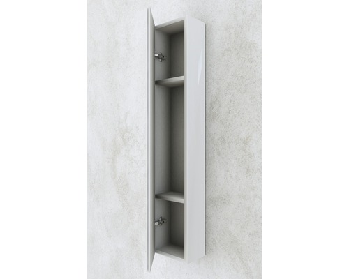 Baden Haus Sting wandkast, 20 cm breed, wit hoogglans, volledig gemonteerd
