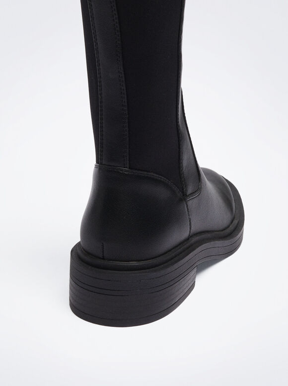 Botas altas de neoprene - Pretas