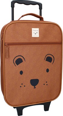 Kidzroom Trolley Koffert Beary Excited, Brun