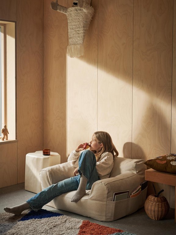 Ferm Living Billow junior zitzak off-white