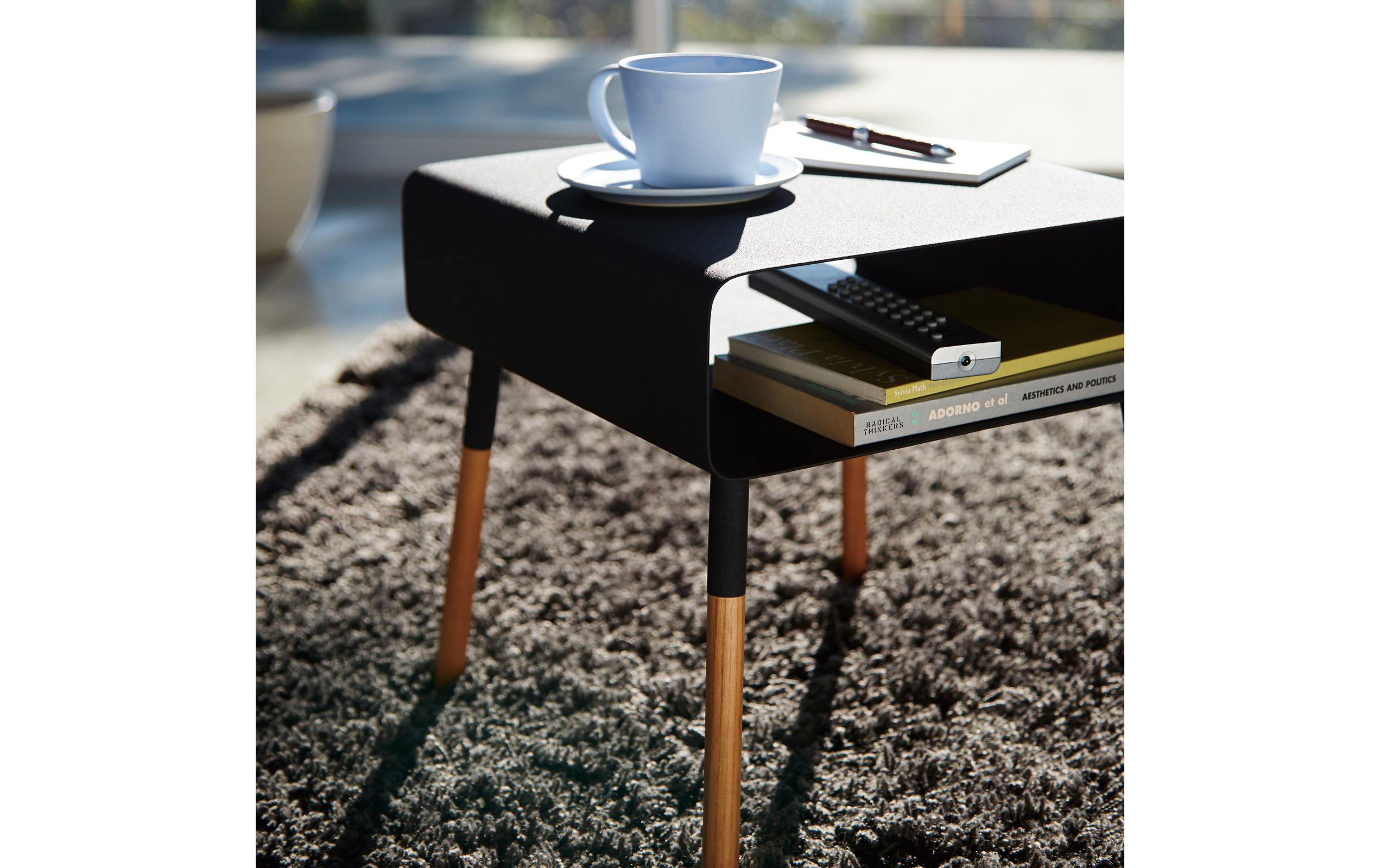 Beistelltisch Plain 35 x 35 cm, Schwarz<br>Couchtisch