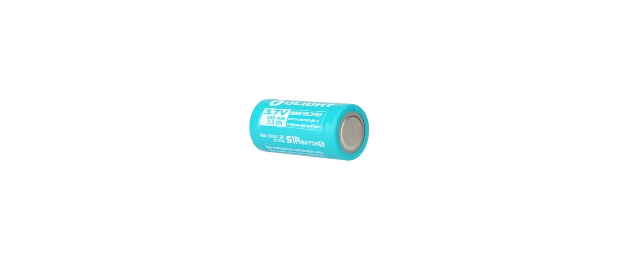 Akku RCR123 Li-Ion Typ 16340 550 mAh, 1 StückAkku