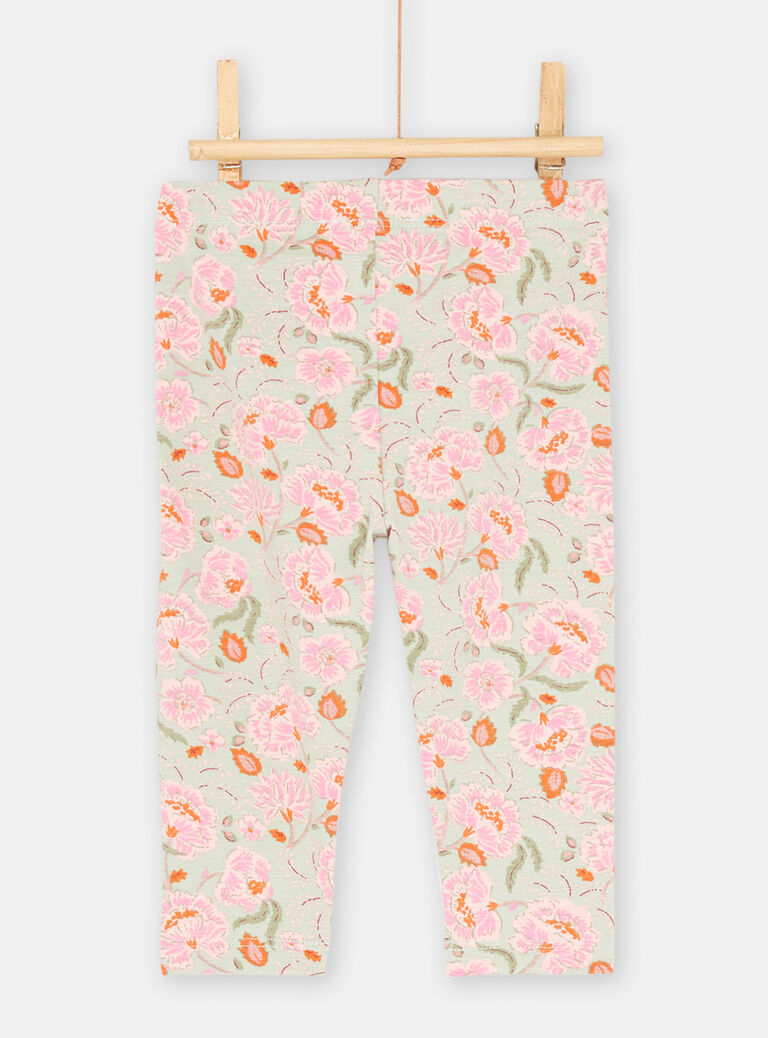 Legging vert de gris pour bébé fille