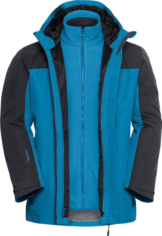 Jack Wolfskin - TAUBENBERG 3IN1 JKT M - Functioneel 3-in-1-jack - Aurora blue - Waterdicht