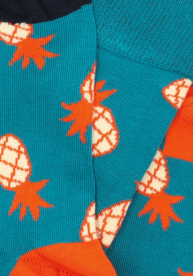 HAPPY SOCKS blauwe happy socks sokken pineapple