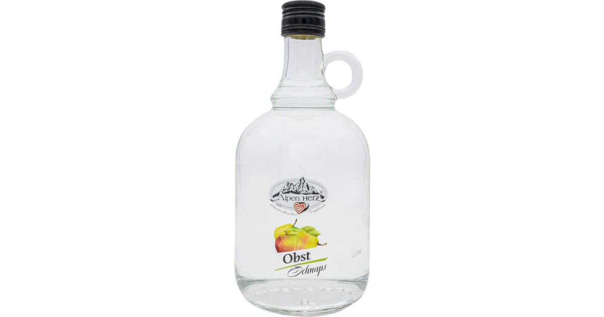 Alpenherz Obstschnaps Henkelflasche (Einweg)