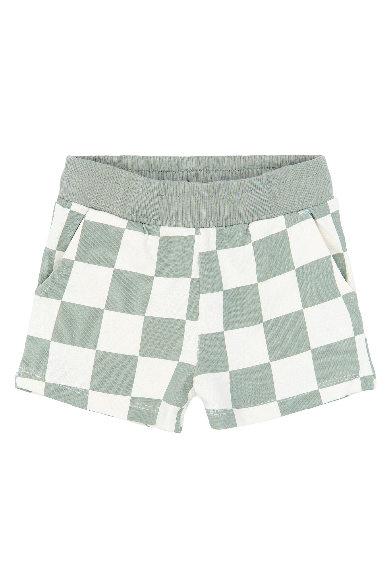The New Siblings The New Siblings shorts  Sebastiaan aqua gray aop