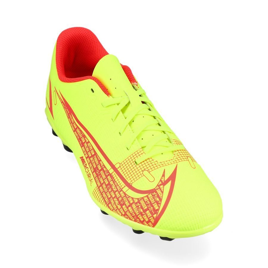 Nike Mercurial Vapor 14 Club MG Motivation - Jaune Fluo/Rouge Enfant