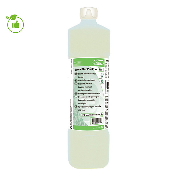 Liquide vaisselle concentré Suma Star Pur-Eco 1 L