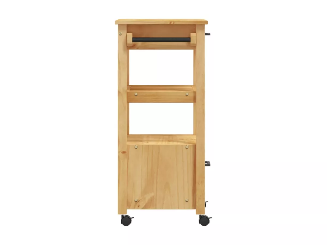 Chariot de cuisine MONZA 48x40x90 cm bois massif de pin