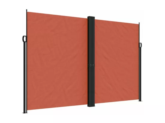 Auvent latéral rétractable terre cuite 220x600 cm