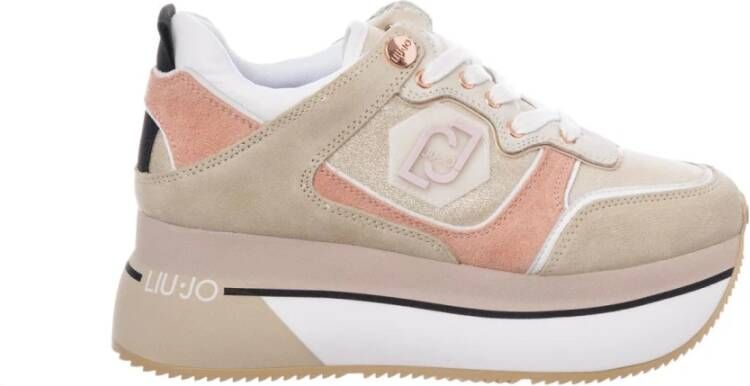 Liu Jo Super Maxi Wonder 2 Dames Sneakers Pink Beige