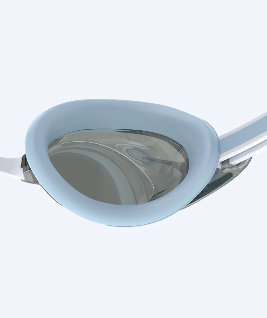 Speedo Elite svømmebriller til damer - Vanquisher 3.0 Mirrored - Lyseblå/sølv
