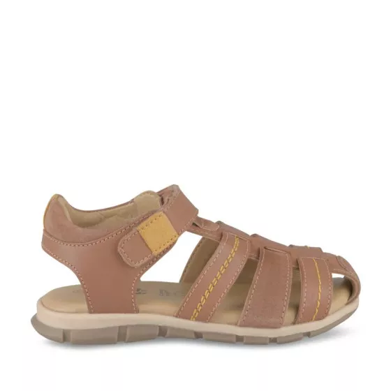 Sandales COGNAC CHARLIE & FRIENDS CUIR
