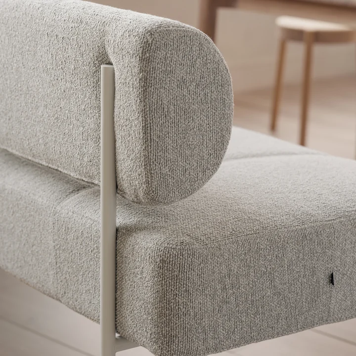 Northern - Daybe Dining Sofa, schwarz / dunkelgrau (Kvadrat Brusvik 08)