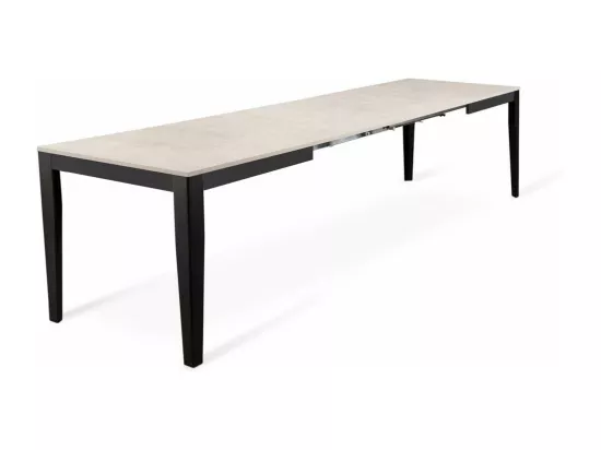 Big Table extensible (156/316 x 90 cm) en Mélamine Blanc