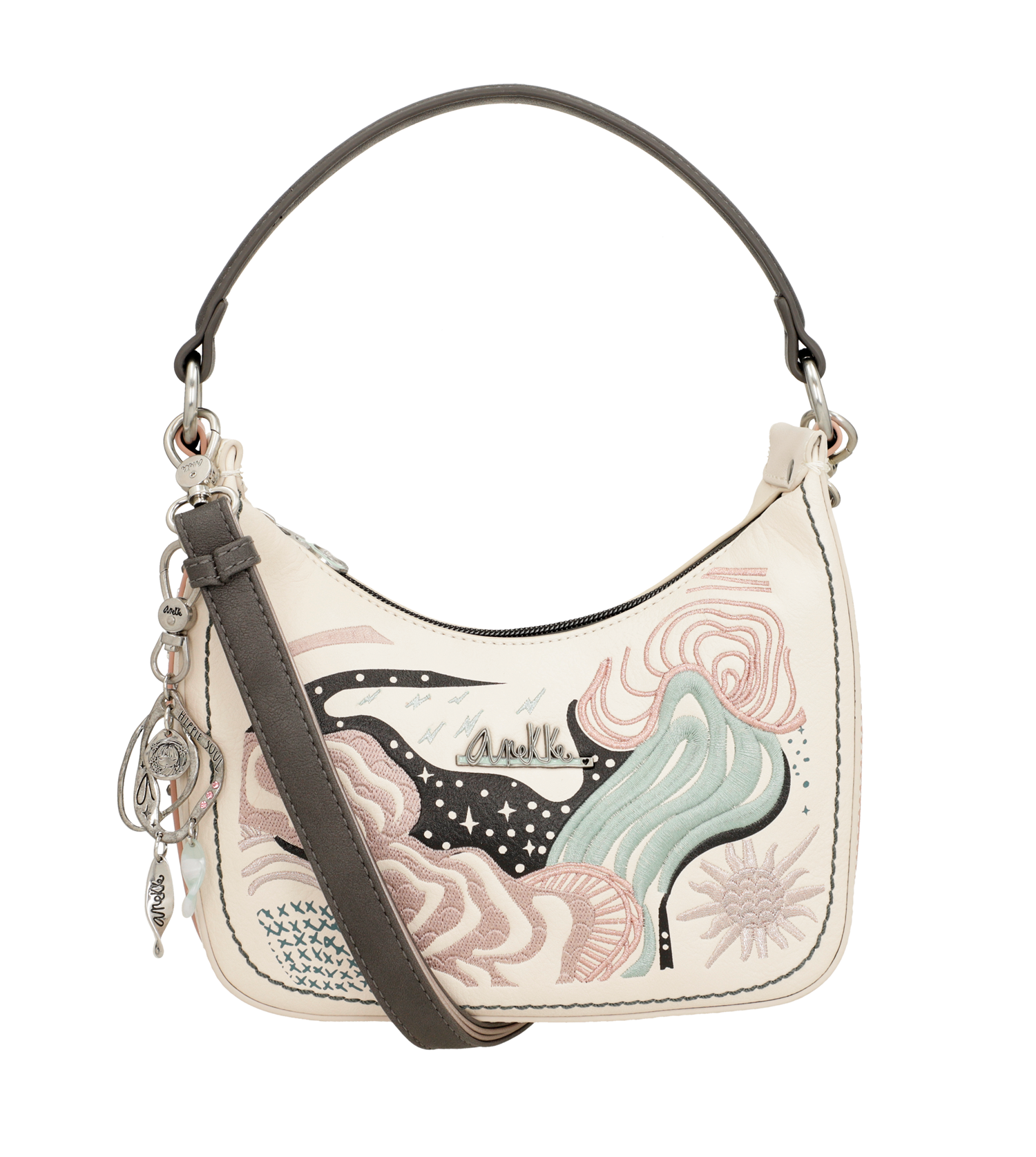 Anekke Tasche beige weiss/weiss kombi