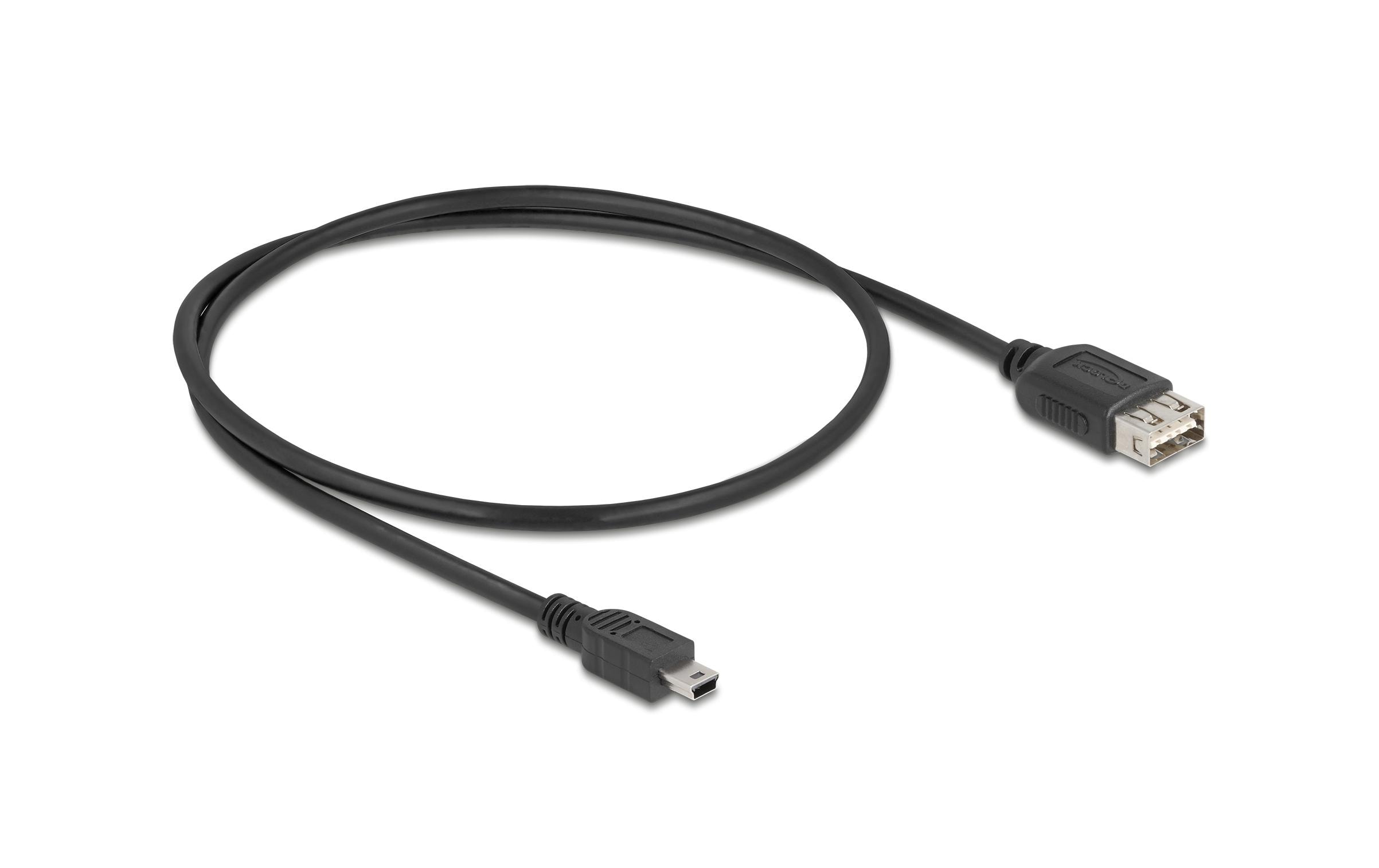 USB 2.0-Kabel USB A - Mini-USB B 0.5 mKabel für Datenübertragung und Stromversorgung über kurze Distanz