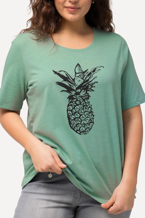 T-Shirt, Kaviarperlchen, Ananas, Rundhals, Halbarm