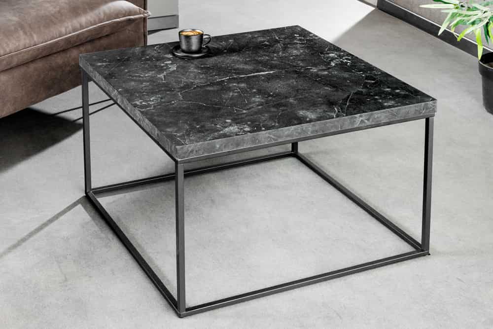 Moderner Couchtisch ARCHITECTURE 60cm graphit Metallgestell