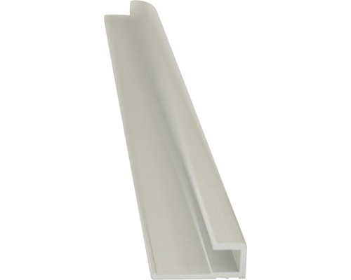 Afwerkingsprofiel achterwand voor Decodesign, recht, zilver, lengte 255 cm