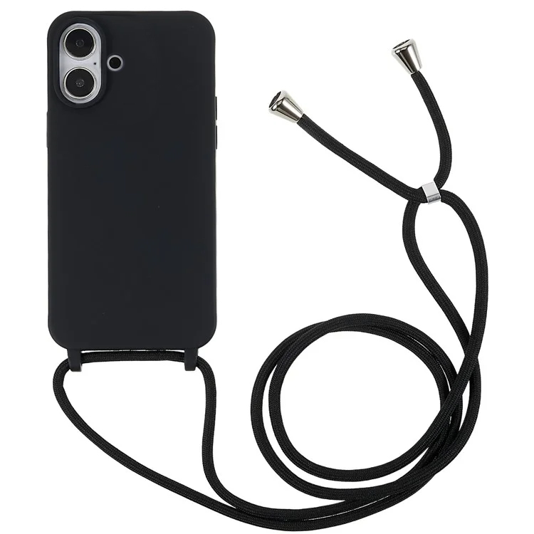 Handyhülle mit Band iPhone 16 schwarz