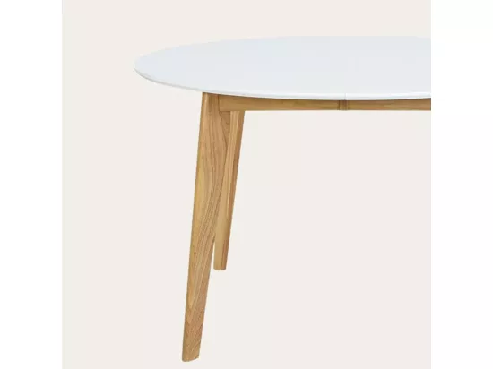 Table à manger extensible en bois massif naturel 120x75