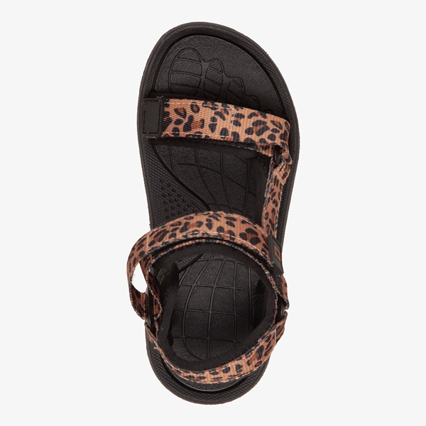 Blue box meisjes sandalen met luipaardprint