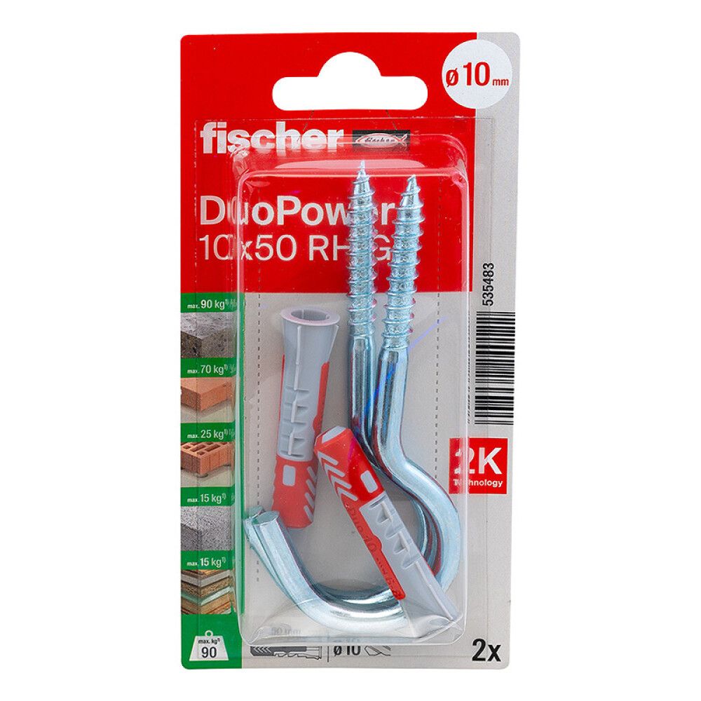 UNIVERSALPLUGG FISCHER DUOPOWER 10X50MM 2STK