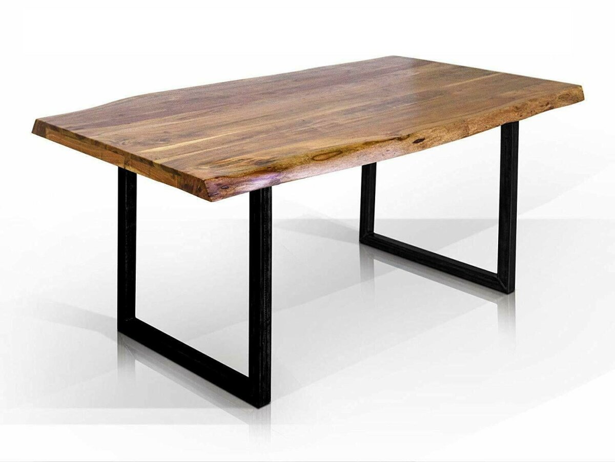Sedex SPU Esstisch mit U-untergesttel 220x100x76 cm schwarz/natur