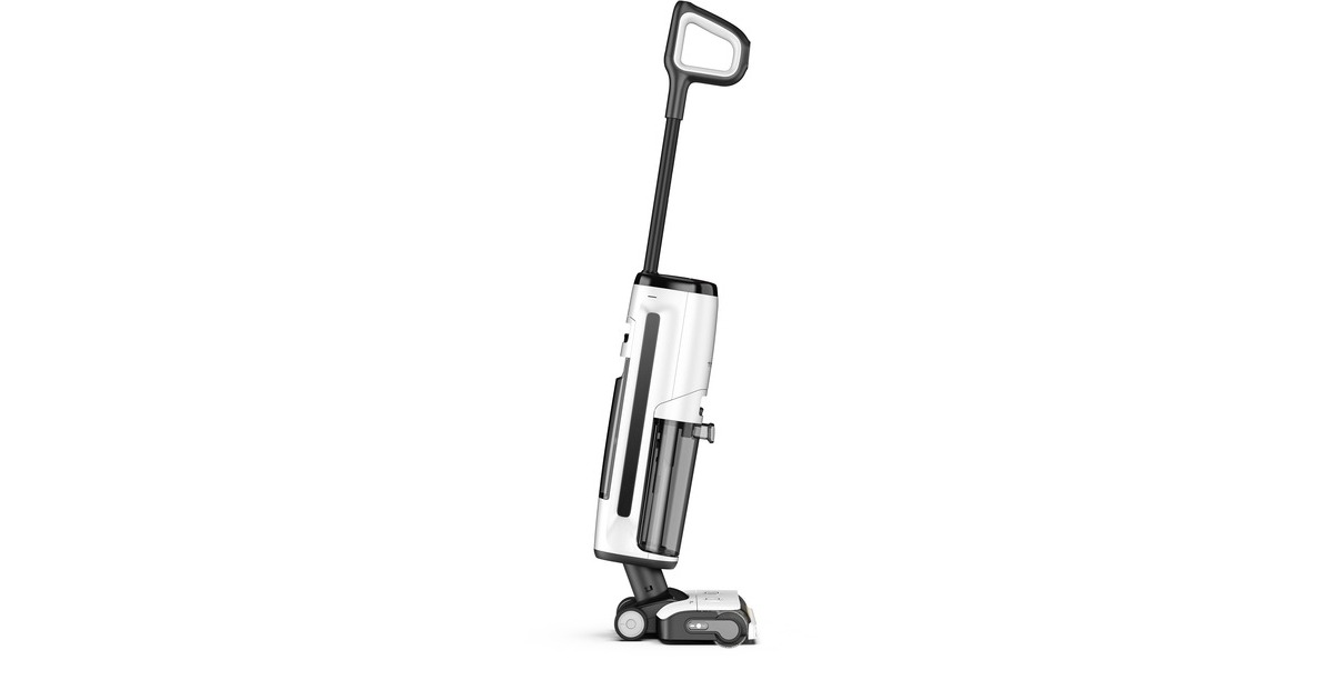 TinecoFloor One S7 Steam 4-in-1 apparaat nat- en droogzuiger  (Wit/zwart, Stofzuigt, dweilt, stoomt en droogt | smart | oplaadbaar)
