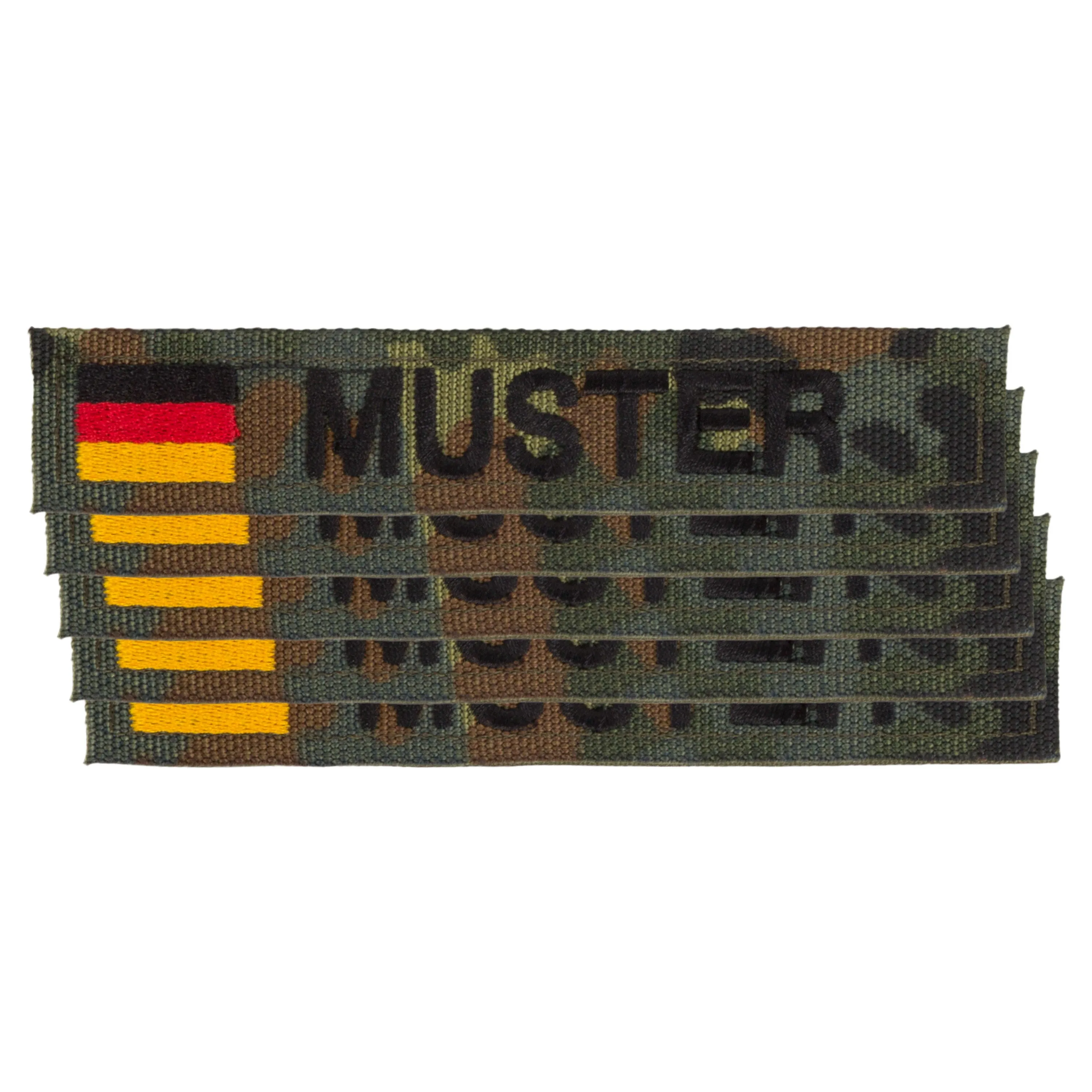 ASMC -  Namensbänder 5er Set DE flecktarn
