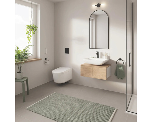 GROHE Sensia douche-wc-set, rimless, met hygiënedouche en geurafzuiging, hoogglans wit met coating, inclusief toiletzitting 36507SH0