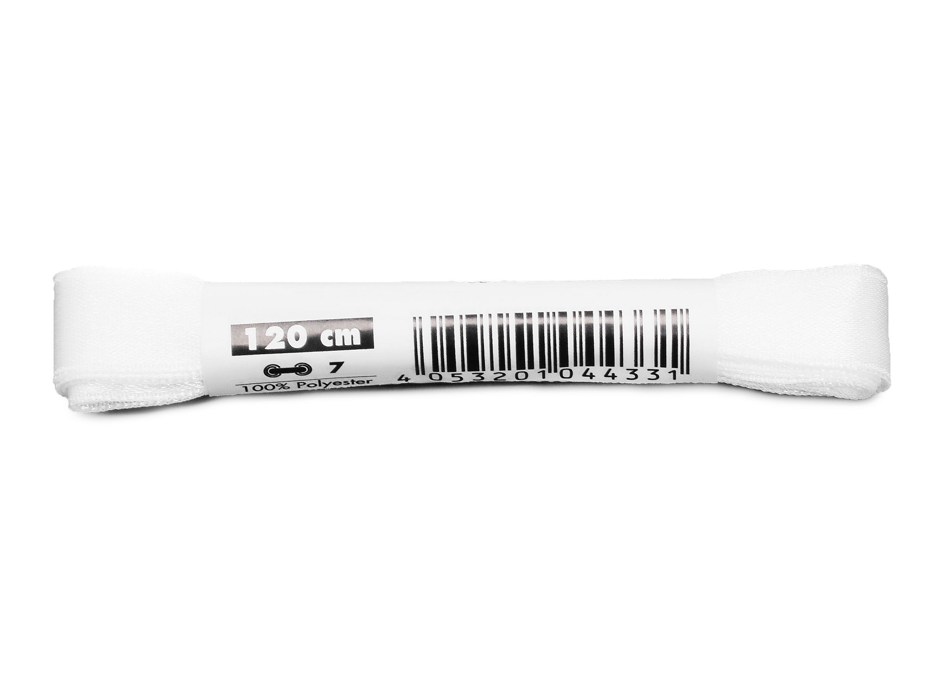 Lacet ruban 120 cm blanc