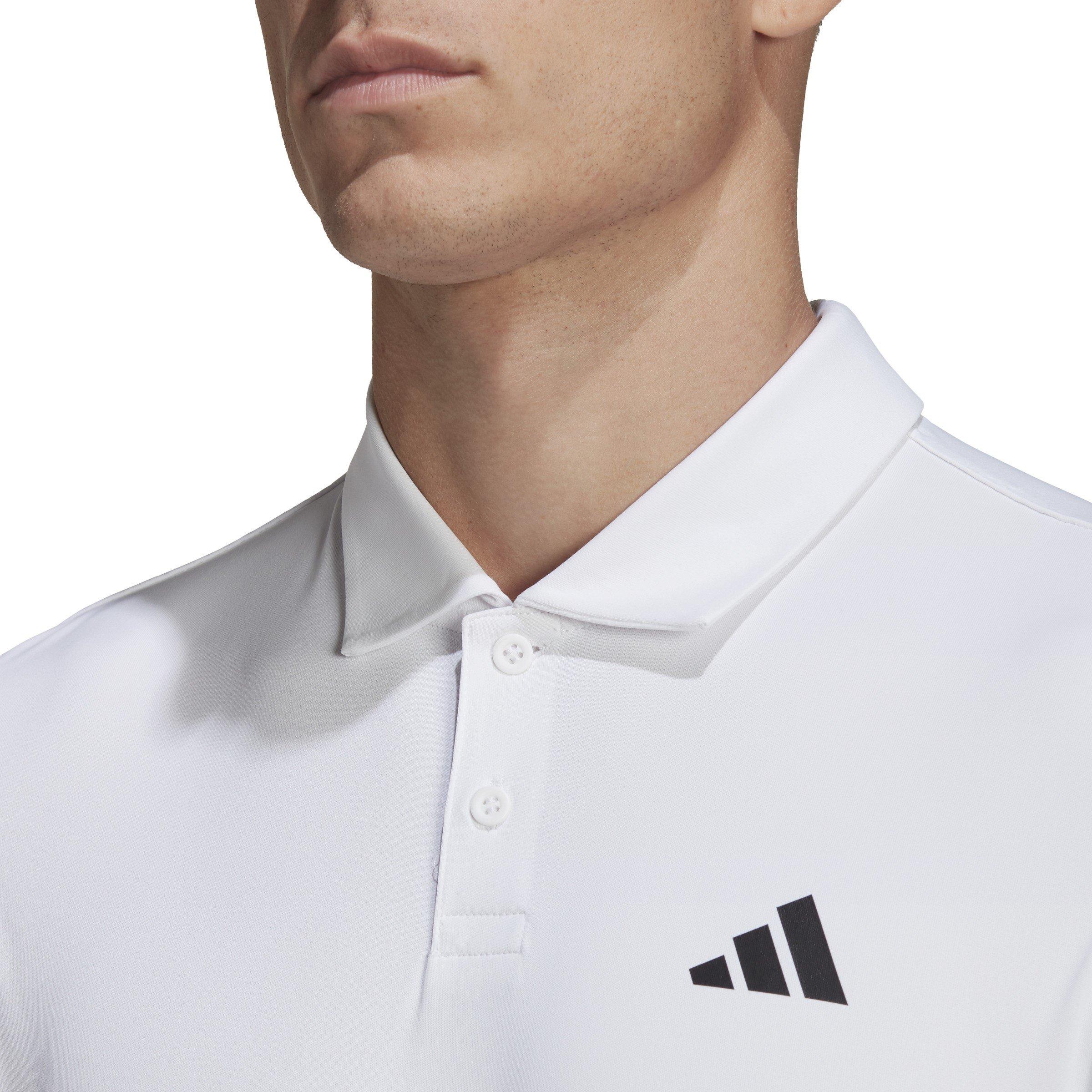 adidas Club 3 Stripe Polo Shirt Mens