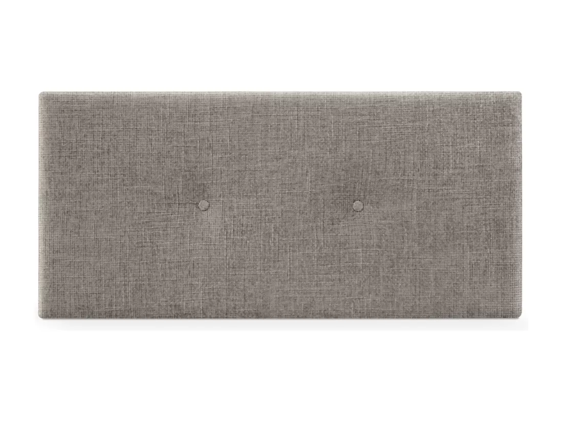 DHOME Tête de lit en laine naturelle avec Boutons 90x50cm Lits 80/90 - Gris
